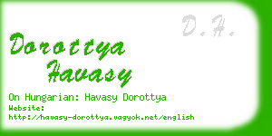 dorottya havasy business card